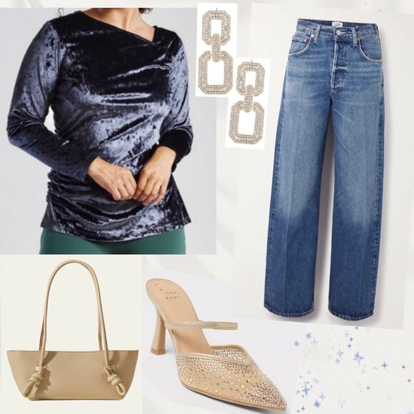 Betabrand Felicia Midnight Velvet Ruched Asymmetrical Long Sleeve Top Sz: M - Picture 6 of 6